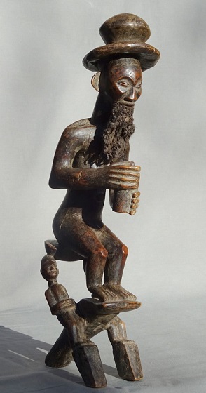 statue tchokwe congo angola