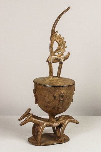 pot bronze bambara bamana