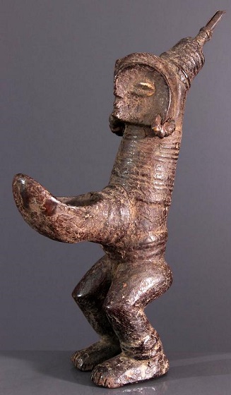 statue pipe zande Congo