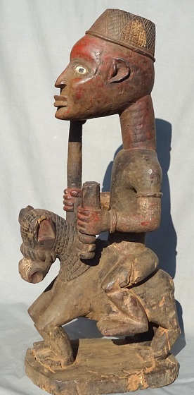 statue cavalier yoruba nigéria
