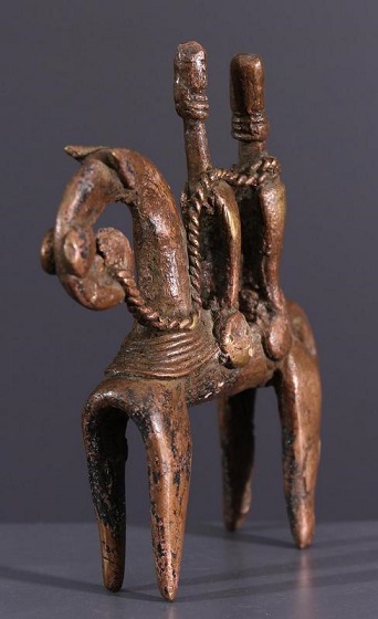 cavalier bronze sao tchad cameroun