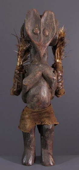 statue fétiche holo congo angola